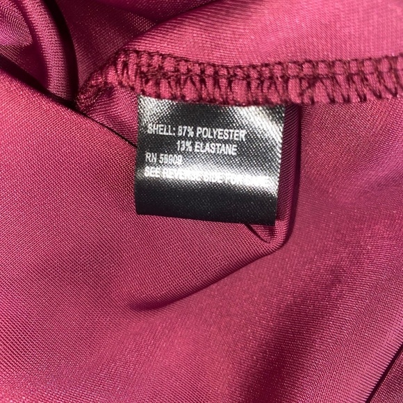 NWT Gianni Bini Pam Velvet Party Dress Merlot Long Sleeve Mini, Small or XL NEW - Picture 5 of 7